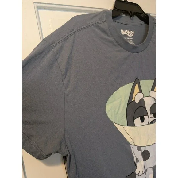 Bluey Cone of Shame T-Shirt Men’s XL Blue Funny Cartoon Graphic Tee Disney - Picture 9 of 11